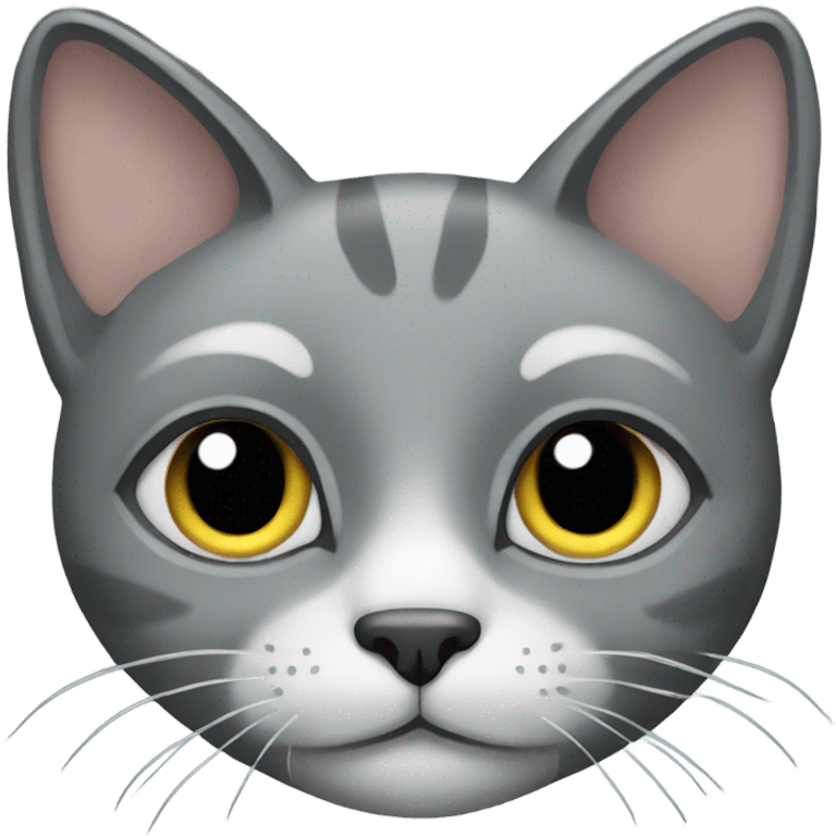 Grey cat emoji