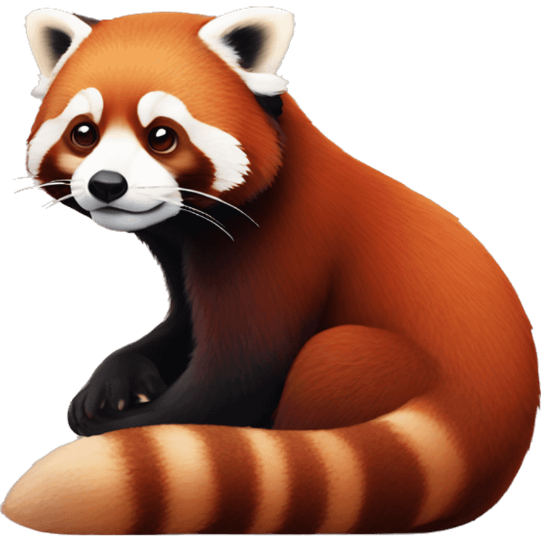 pensive red panda emoji