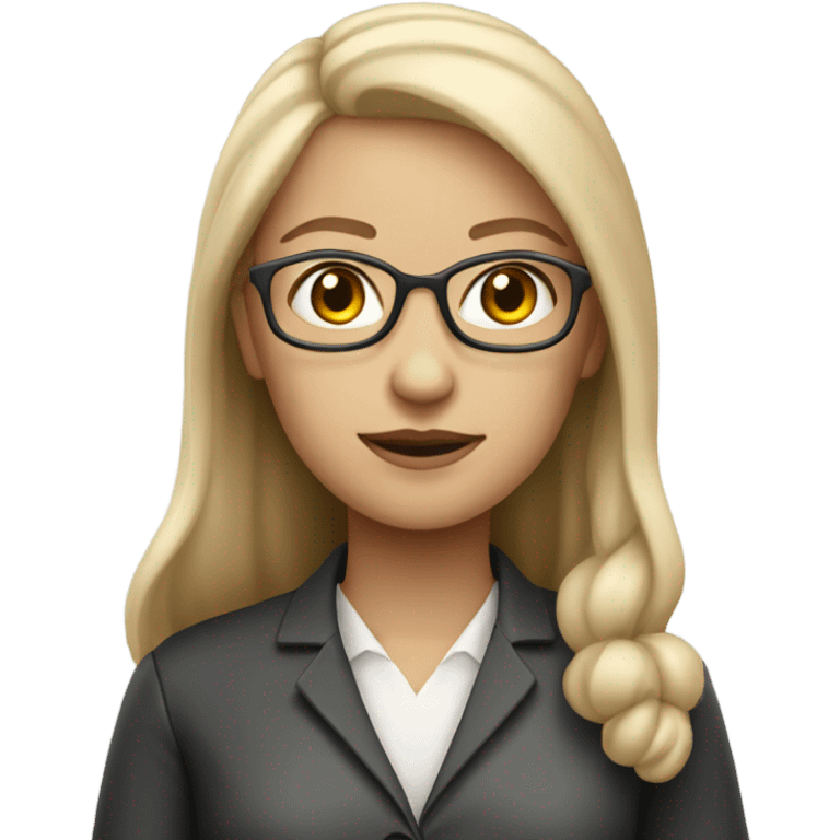 woman theoretical physicist with white skin and dark blonde  emoji