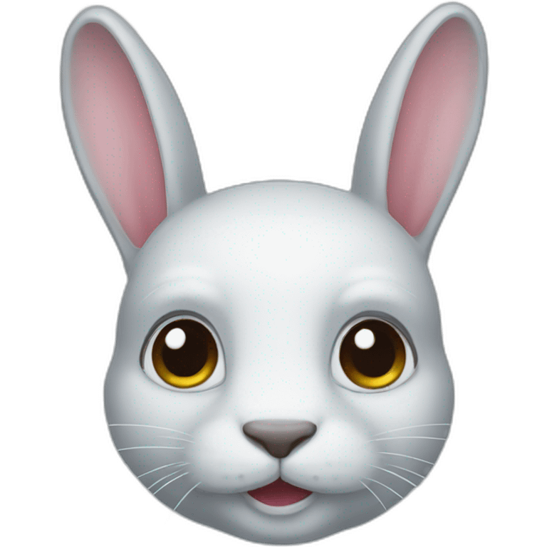 Bleu face rabbit emoji