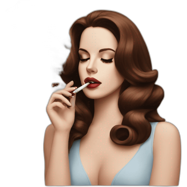 Lana del rey smoking  emoji