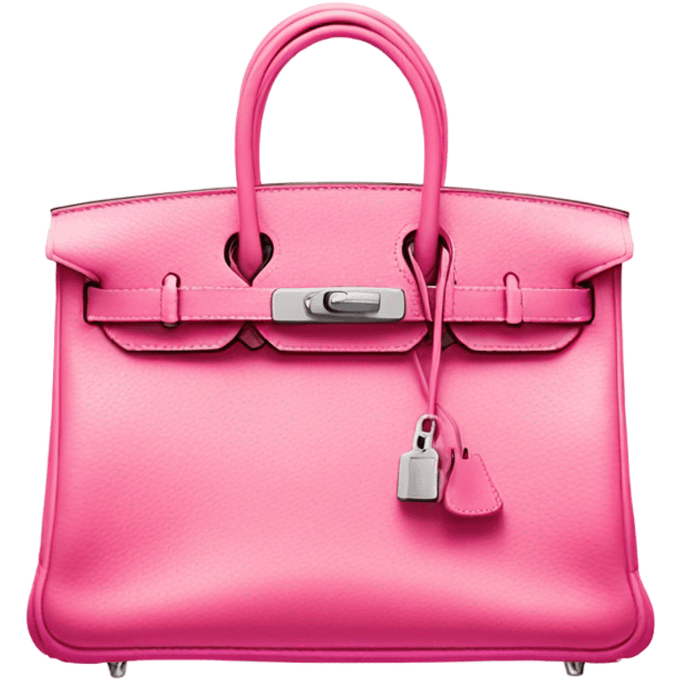 Hermes Birkin bag in pink colour  emoji