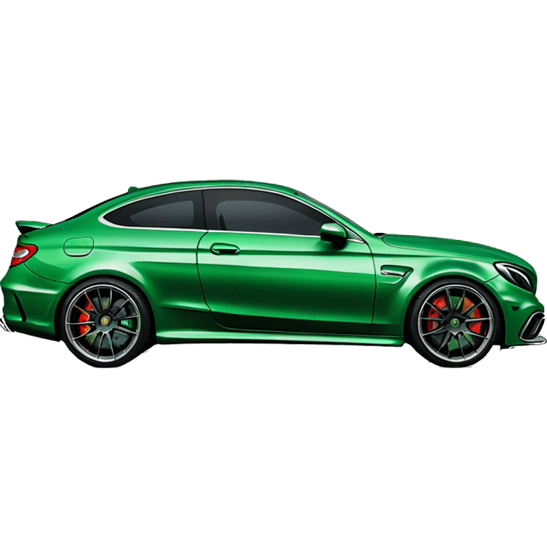 green c63s with silver wheels  emoji