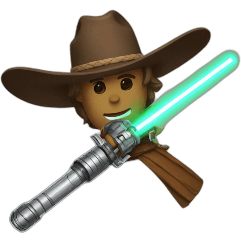 cowboy lightsaber emoji