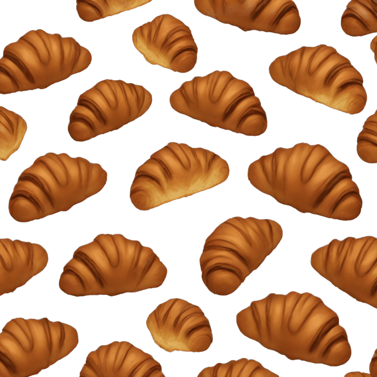 a chocolate croissant emoji