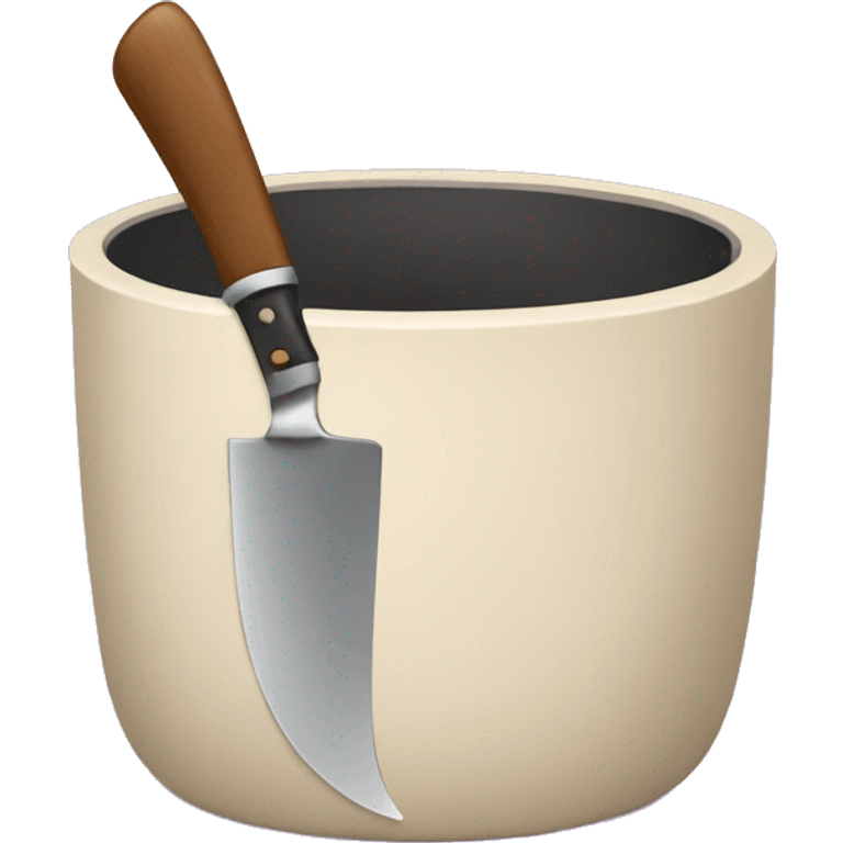 pot with a knife emoji