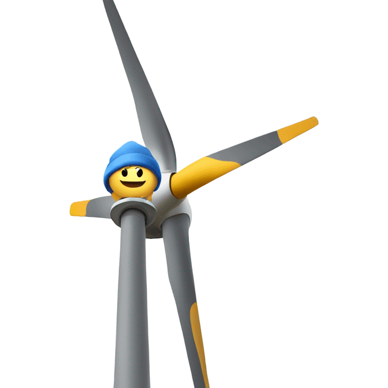 Guy on a wind turbine emoji