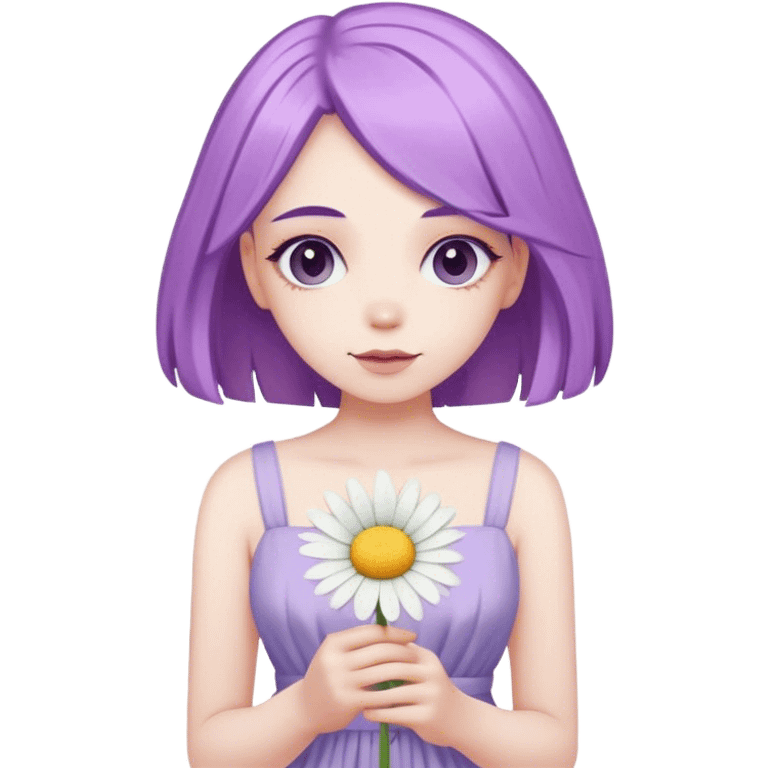 daisy purple pastel  emoji