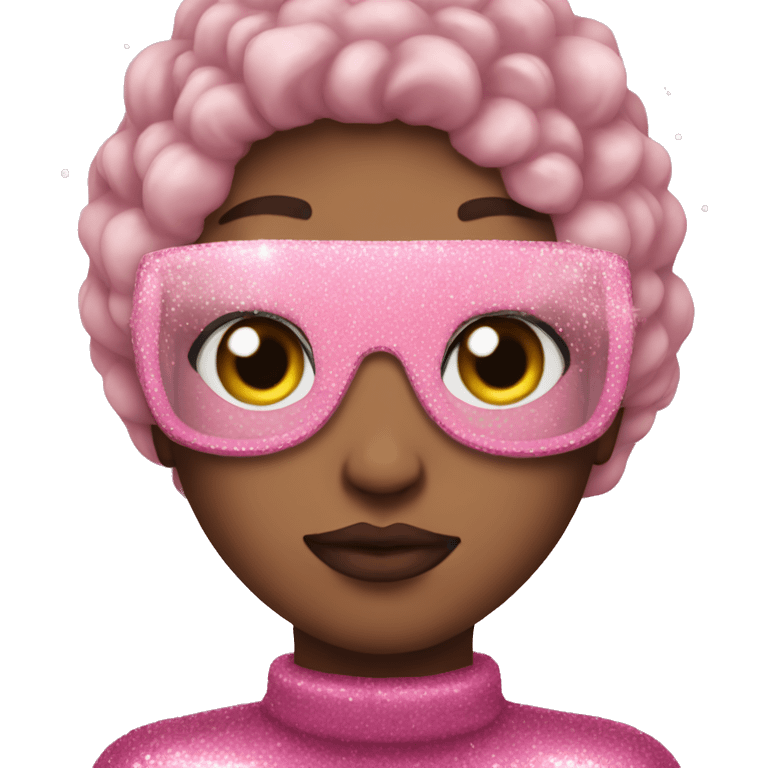 Pink Glitter Winter emoji