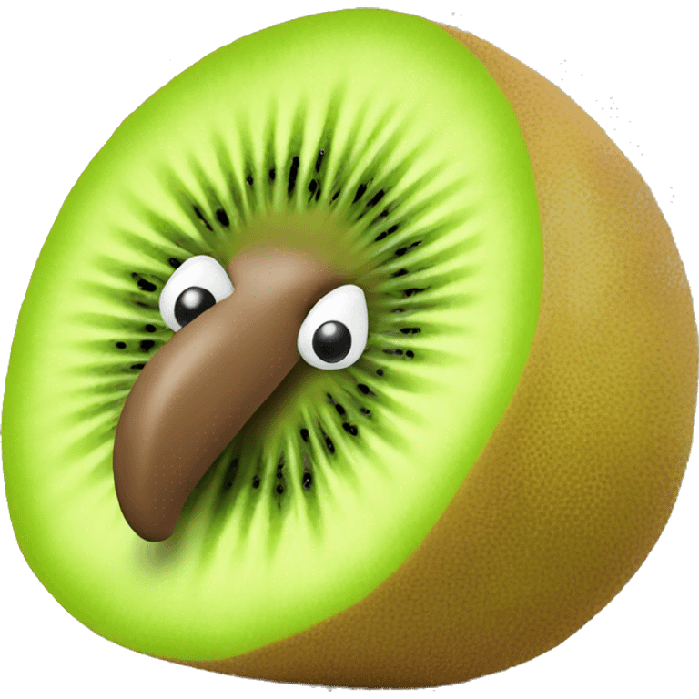 3D kiwi fruit  emoji