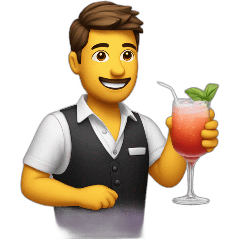 Bartender shake cocktail emoji