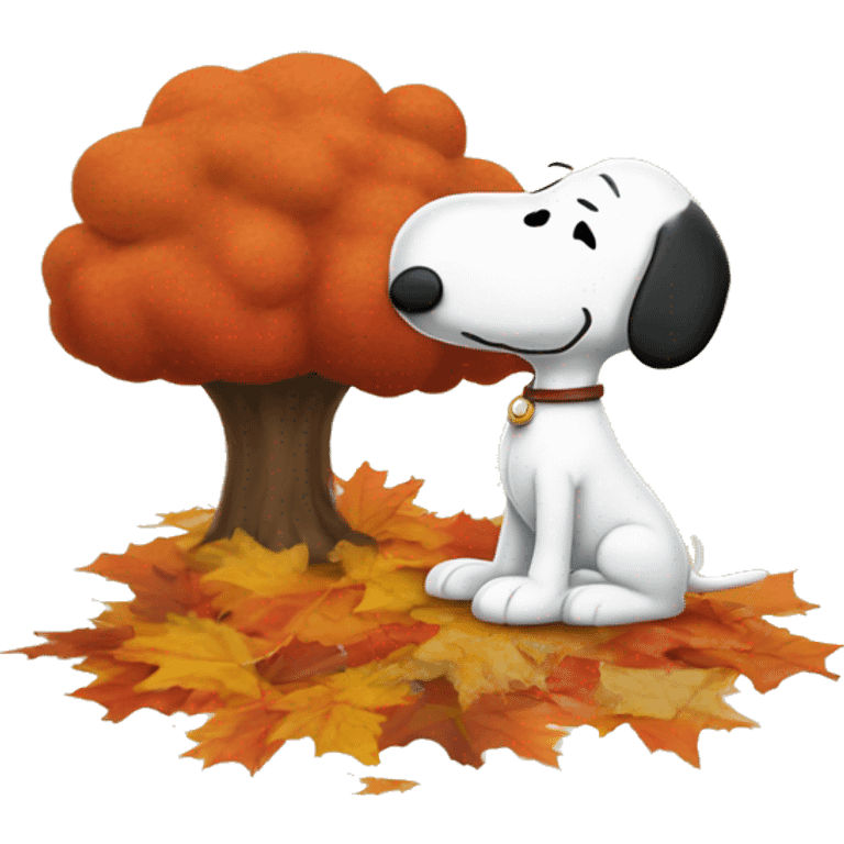 Fall snoopy  emoji