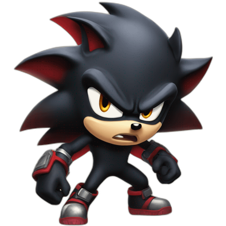 Shadow the hedgehog angry emoji