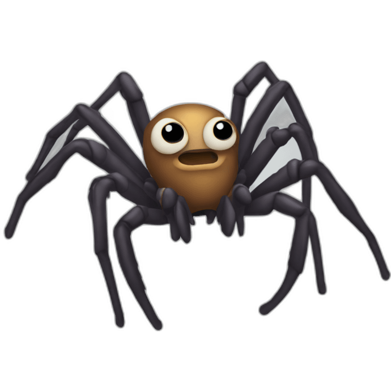 Spider with Bob Mortimers face emoji