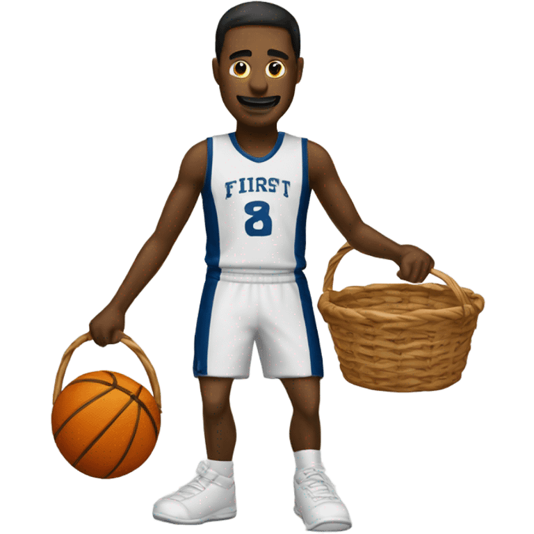 “First basket man” logo emoji