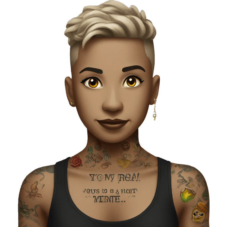 A motivational tatouage emoji