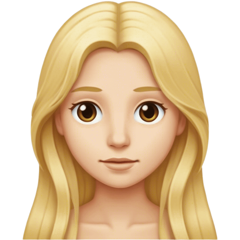 long blonde hair emoji