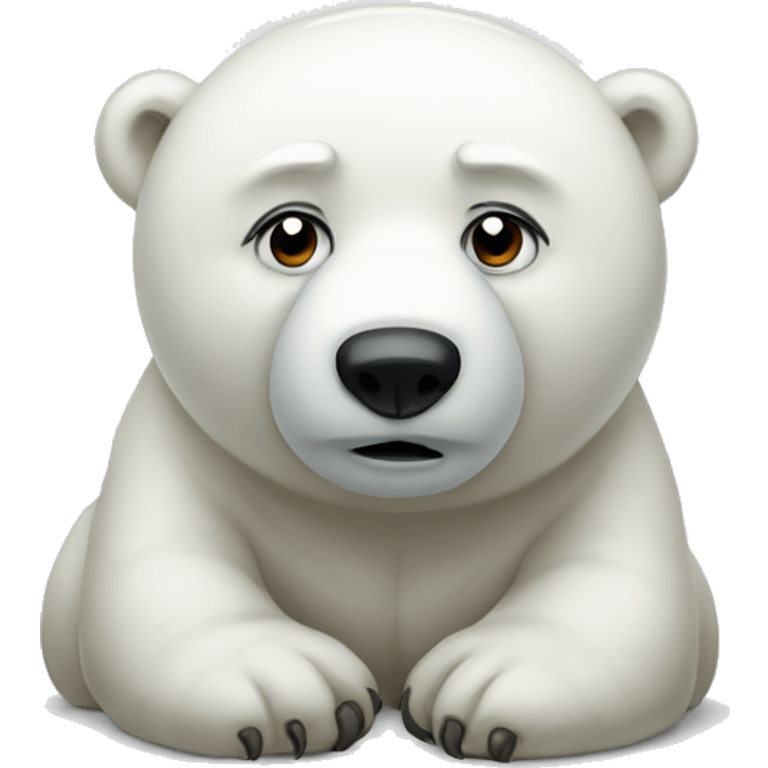 sad polar bear emoji