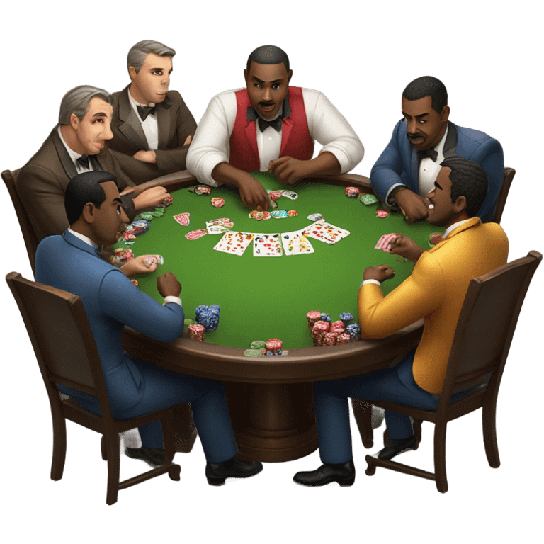 men gambling emoji