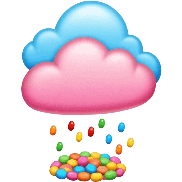 candy sky background  emoji