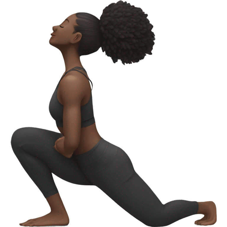 Fit women with white skin doing crow pose  emoji