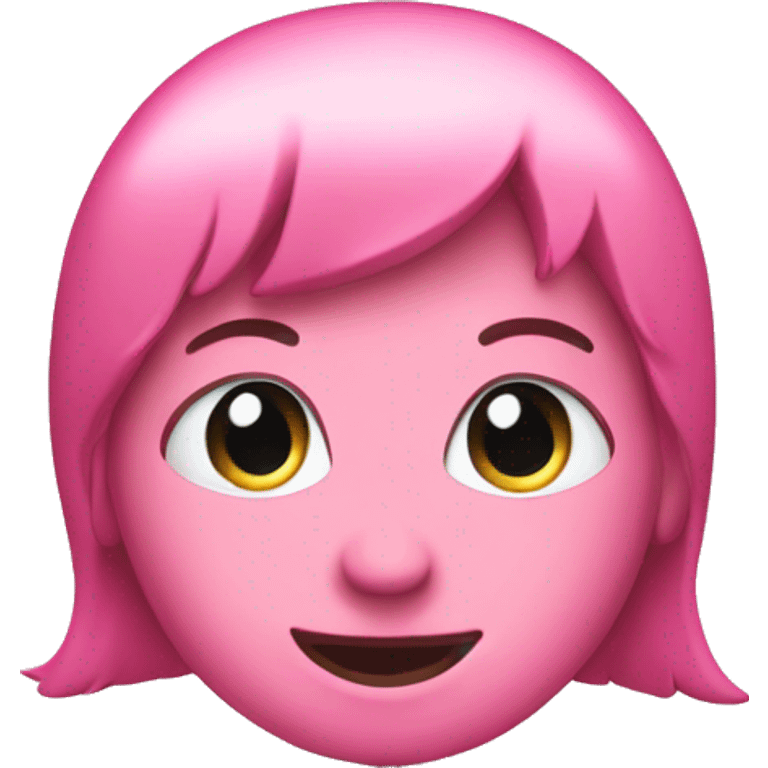 I love you in pink emoji