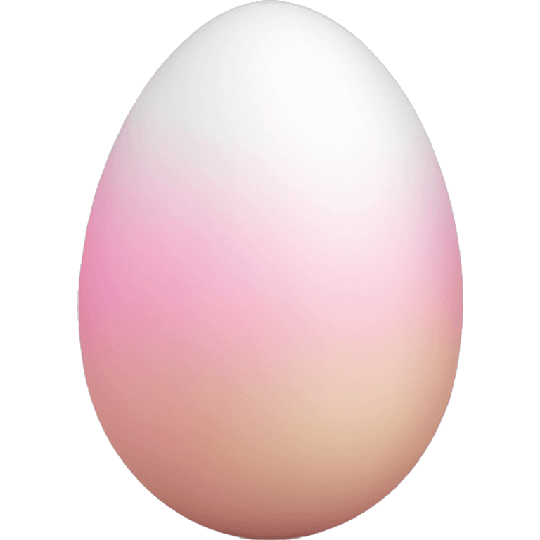 easter light pink white egg gradient emoji