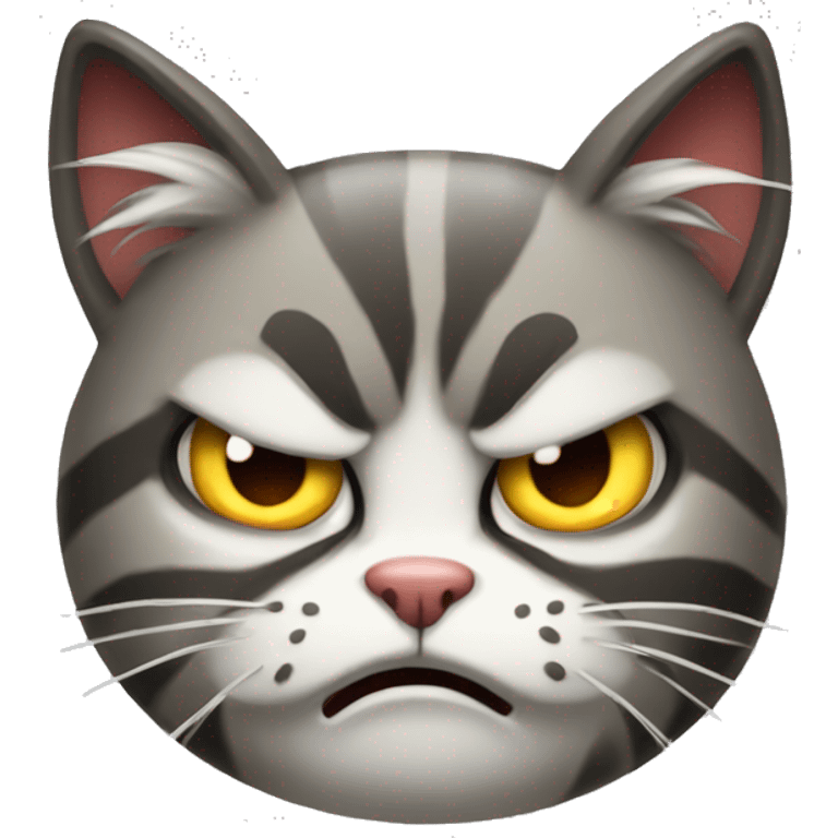 A REALLY REALLY REALLY ANGRY CAT BEING MAD emoji