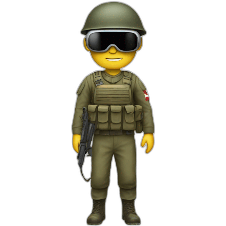 danish soldier with vr glasses emoji