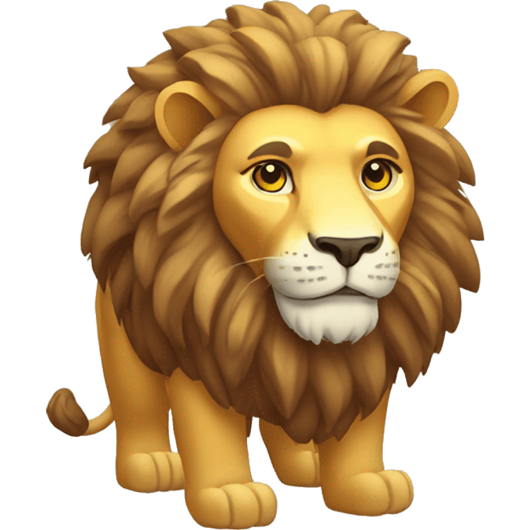 Isometric lion emoji