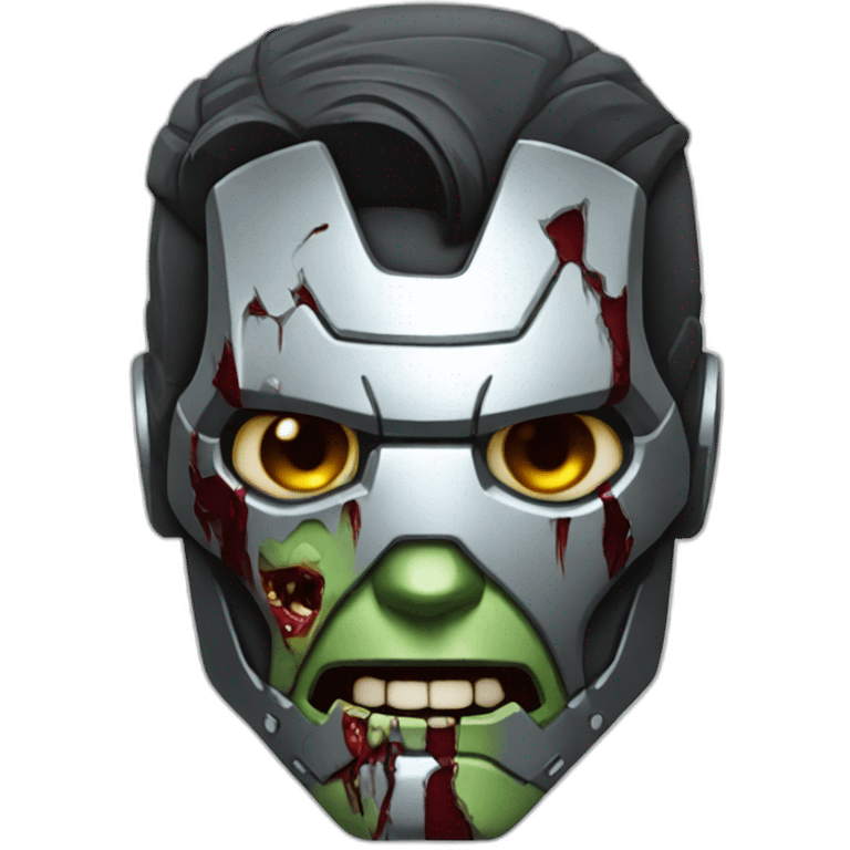 Iron man zombie emoji