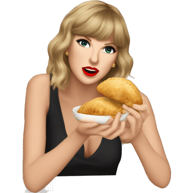 Taylor Swift comiendo empanadas  emoji