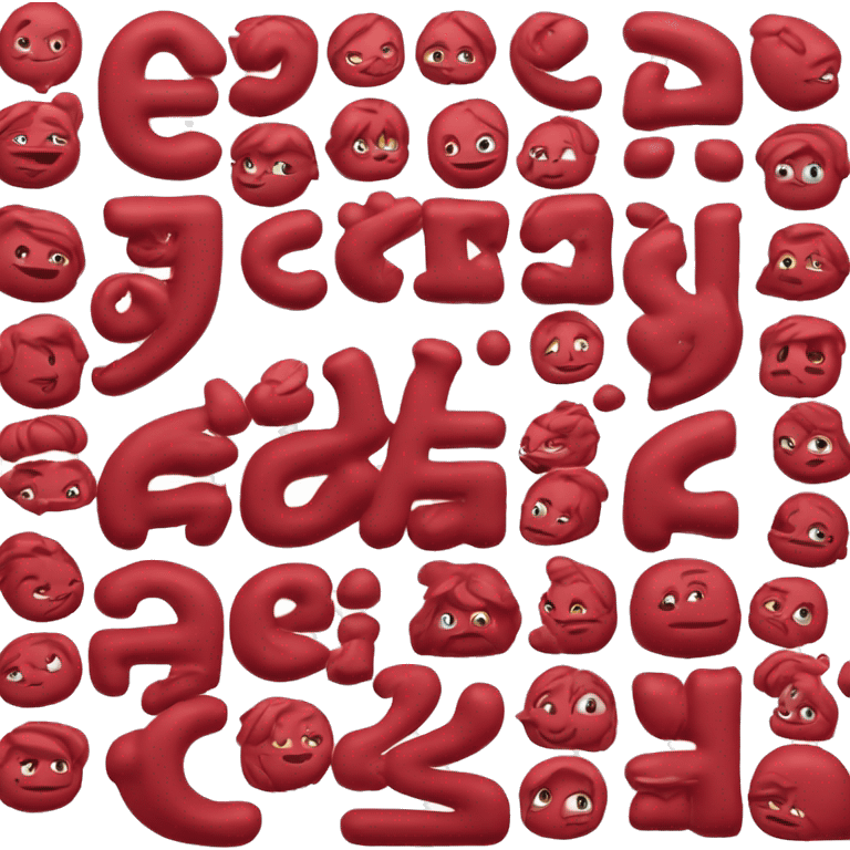 the letter C in crimson red with the letters A.I. in white font inside the letter C   emoji