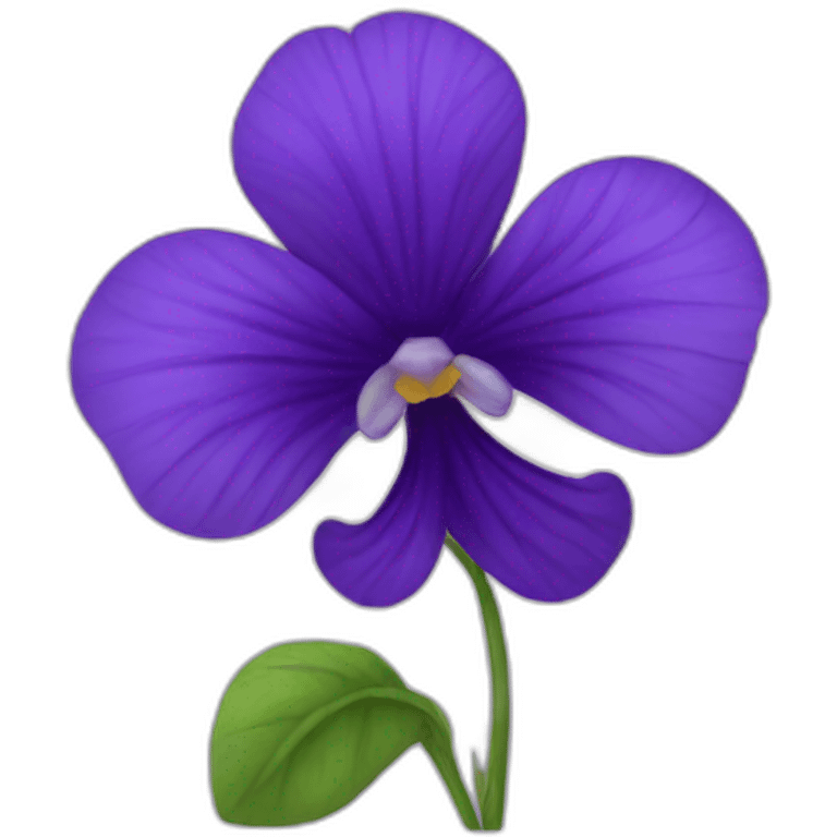 une fleur de violette emoji