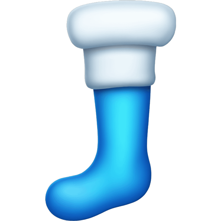 Blue stocking emoji