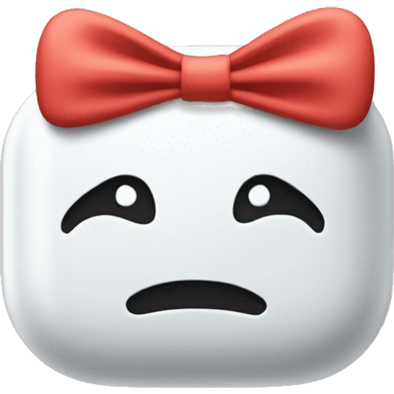 Air pod pro with a bow emoji