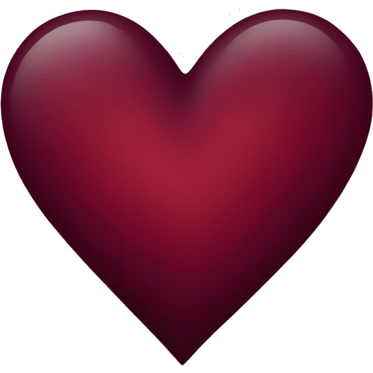 Wine coloured heart emoji