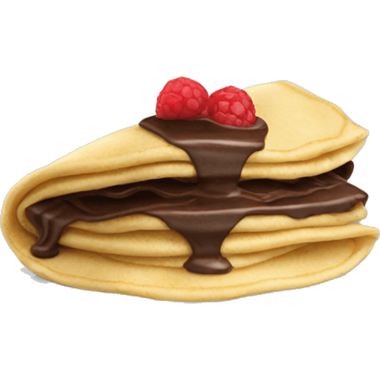 chocolate crepe emoji