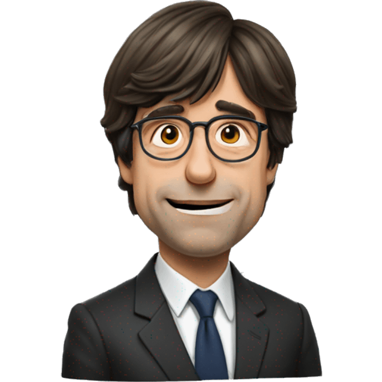 Puigdemont saltando alegre emoji