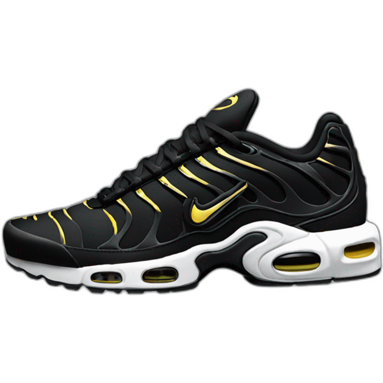 3D perspective nike tn black emoji