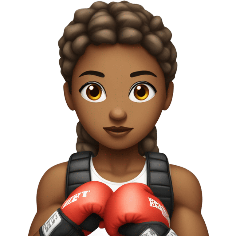 Girl boxing emoji