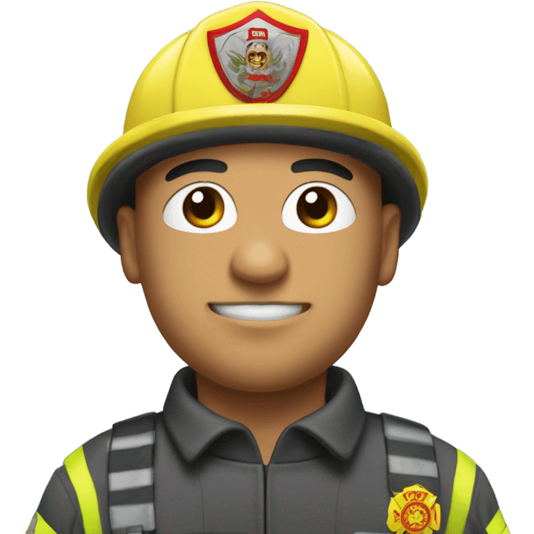 Bald headed Mexican fireman emoji