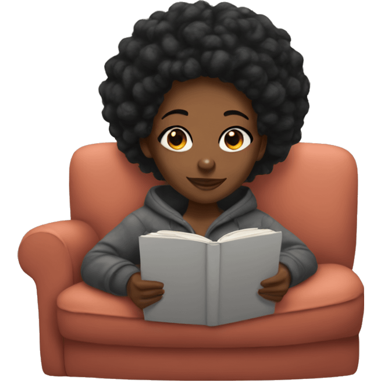 Cozy black girl emoji