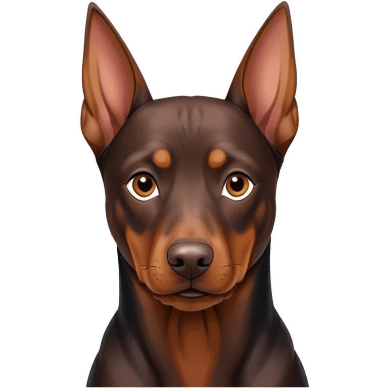 dobermann dog emoji