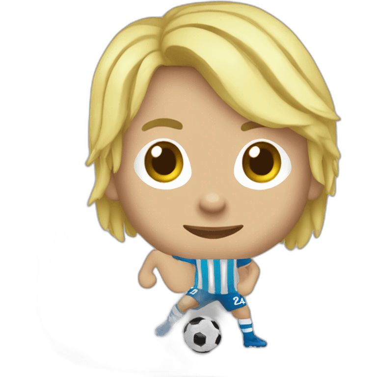 psv player kicking blonde emoji