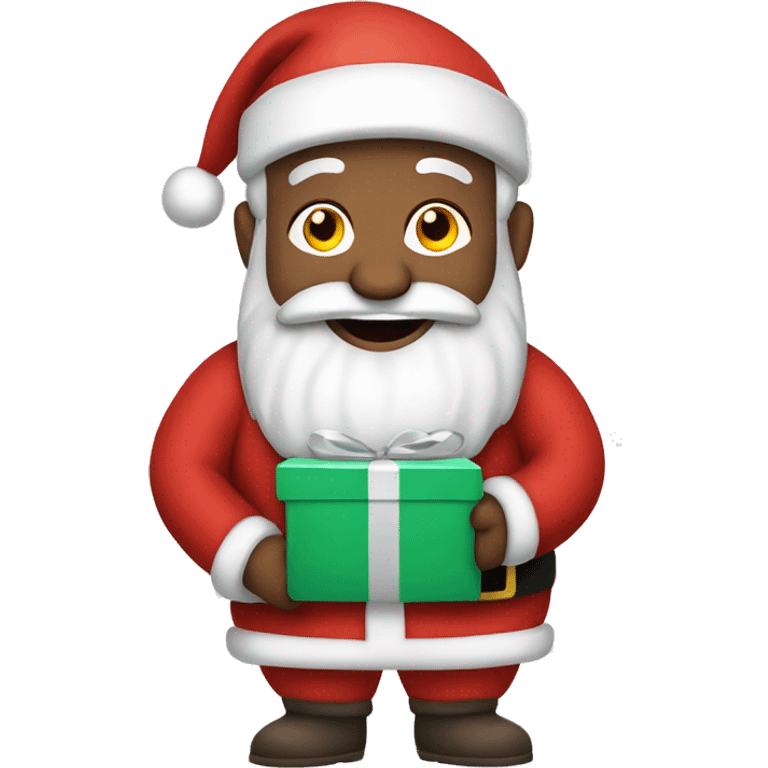 christmas Santa with gifts emoji