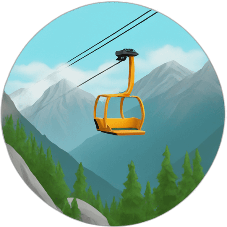 mountain chair lift emoji