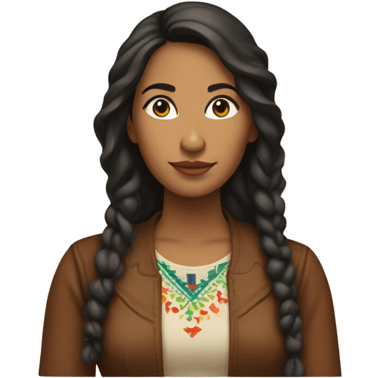 Mexican Spanish Puerto Rican African American Native American woman emoji