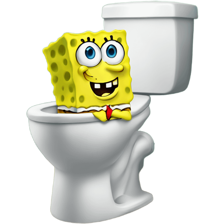 spongebob sat on a toilet   emoji