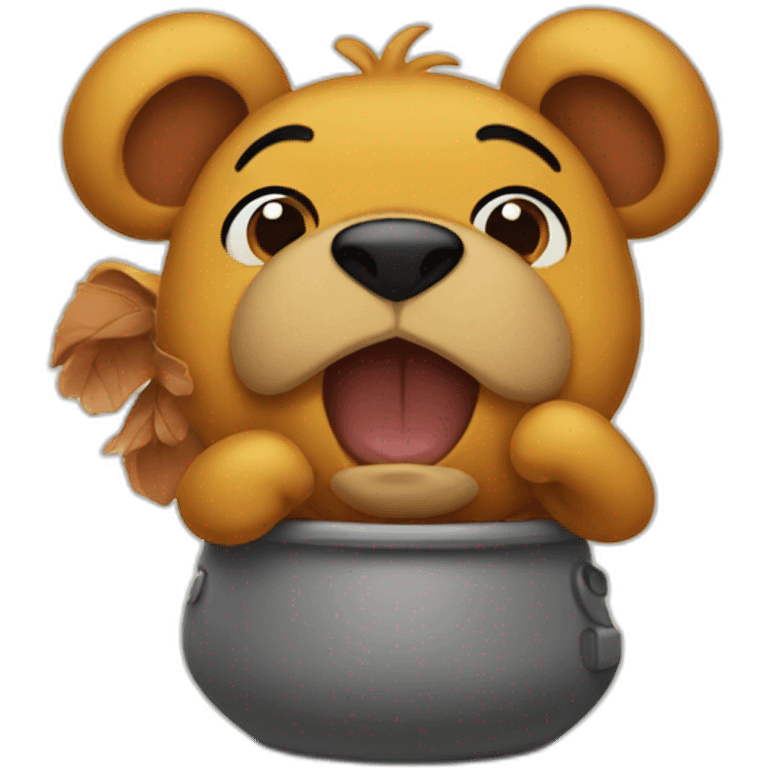 winnie inside poo emoji